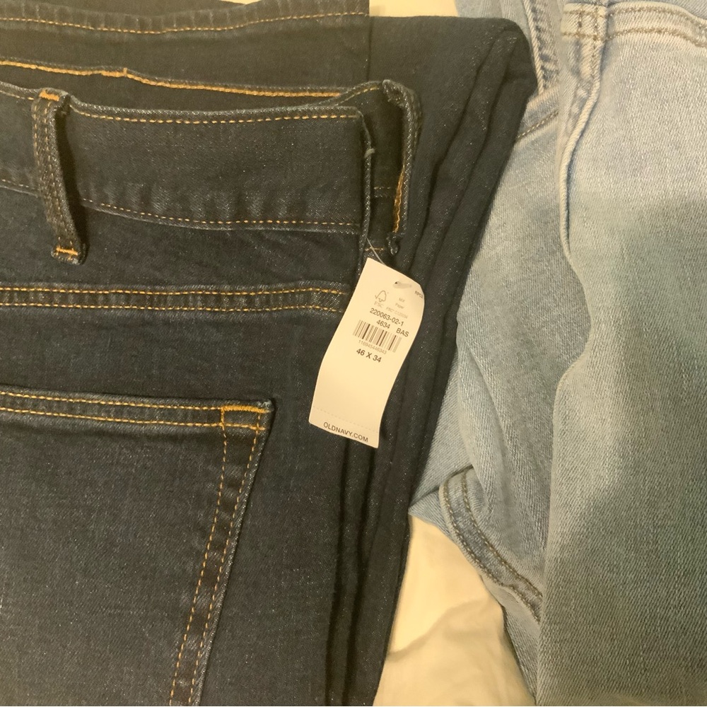 2 pair old navy slim fit jeans nwt tags - Picture 2 of 5